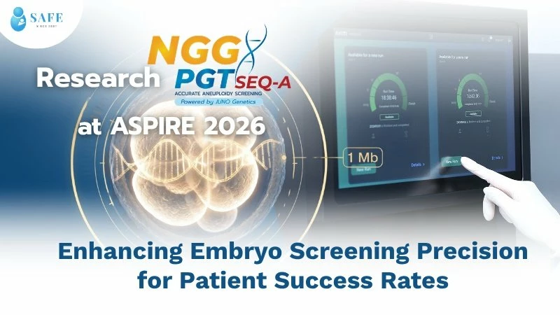 SAFE Fertility Clinic’s Research at ASPIRE 2026 – Why Every 1-Mb Detail from PGTseq-A Matters for Your Success