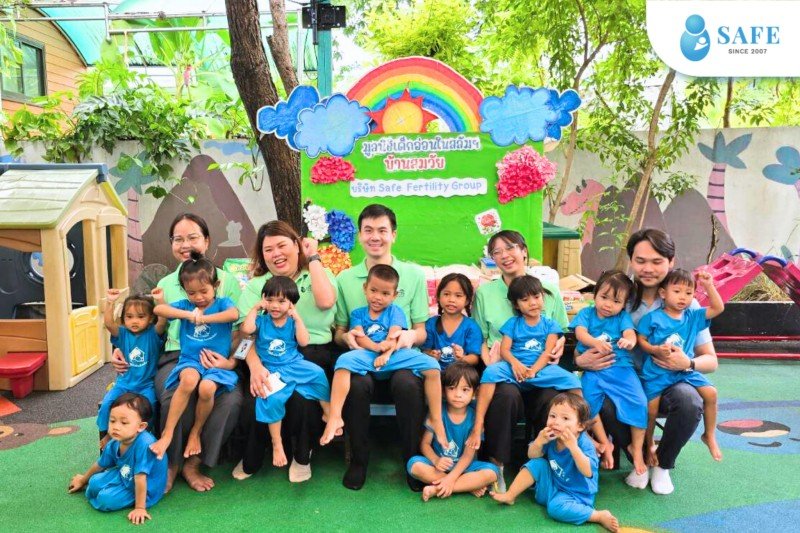 SAFE Fertility Group PCL. ร่วมกับ NGG Thailand และ The Fountain Wellness Clinic จัดกิจกรรม CSR เลี้ยงอาหารกลางวันและมอบสิ่งของจำเป็นแก่เด็ก ๆ มูลนิธิเด็กอ่อนในสลัม คลองเตย